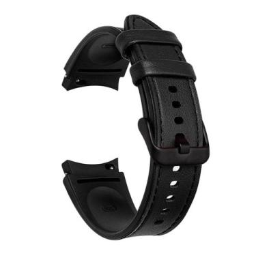 Imagem de Pulseira Exclusiva de Silicone com Couro para Galaxy Watch4 Watch 4 Wa