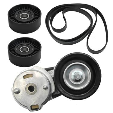 Imagem de ZUDKSUY Kit de montagem de polia tensora de correia de transmissão 38382, substituição para Dodge Ram 1500 2500 3500 2003-2008 (apenas motor 5.7L V8), substitui 89325 49374 53032130AC
