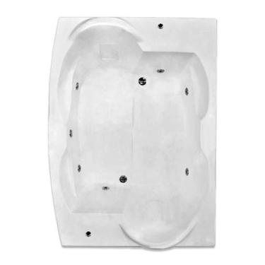 Imagem de Banheira Dupla Cairo com hidro em Acrílico - Só Banheiras, 1,98x1,42x0