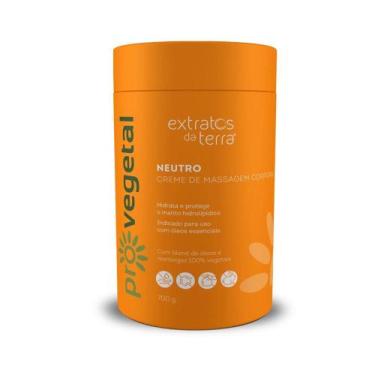 Imagem de Creme de massagem corporal neutro vegetal 700g - extratos da terra