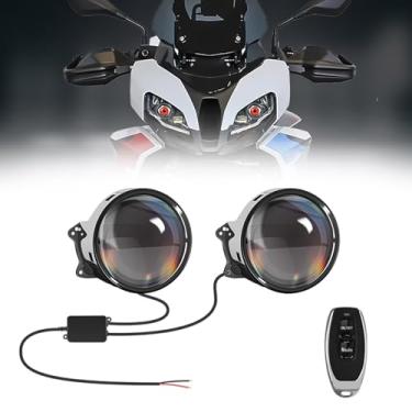 Imagem de Luzes oculares 3D para carro, farol Devil Eye Demon Evil Eyes, novos faróis USB LED dinâmicos Devil Eye 12V para qualquer modelo de carro, mini lâmpada de projetor Devil Eye vermelha/azul/verde c