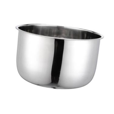 Imagem de IEUDNS Panela de arroz forro elétrico panela interna portátil fácil limpeza substituições panela interna de aço inoxidável para casa restaurante, 6l