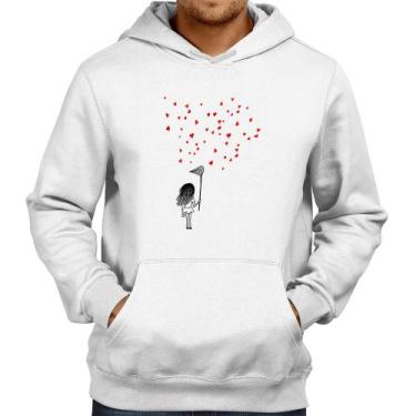 Imagem de Moletom Collect Hearts - Foca na Moda, Branco, M