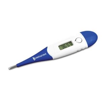 Imagem de Termômetro Digital Clínico Febre Gripe Refriado com Aviso Sonoro Haste Flexível Adulto Infantil