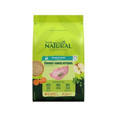 Imagem de Ração Guabi Natural Frango e Arroz Integral para Gatos Adultos Castrad
