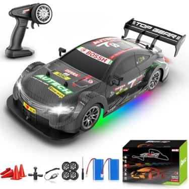 Imagem de YUAN PLAN RC Drift Car 1:16, 2.4GHz 4WD 30+KM/H High Speed Remote Control Car with LED Lights Two Batteries and Drift Tires, Drifting RC Cars for Adults Boys Kids, Gray