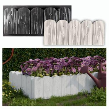 Imagem de Forma Para Guia De Jardim Cerca Imitação Madeira Separação Horta - Dec