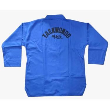 Imagem de Dobok Kimono Taekwondo - Brim Leve - Azul- Ariran (M3-8 a 9 anos)