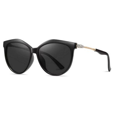 Imagem de Óculos De Sol Para Mulheres Polarizados Cat Eye Gradiente Preto