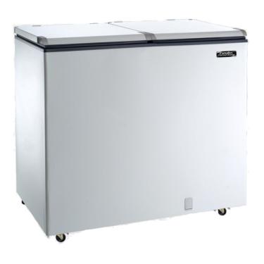Imagem de Conservador Horizontal Freezer Esmaltec ECH350 Degelo Manual 303L com Rodízios Branco 220V