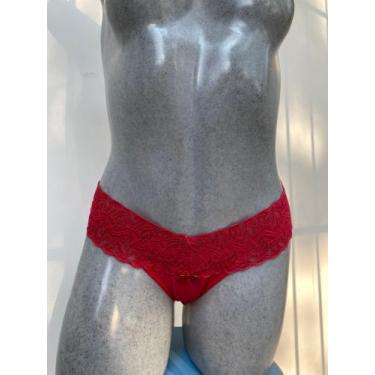 Imagem de Calcinha Rendãozinho cor vermelha, uso adulto  - Exotic 