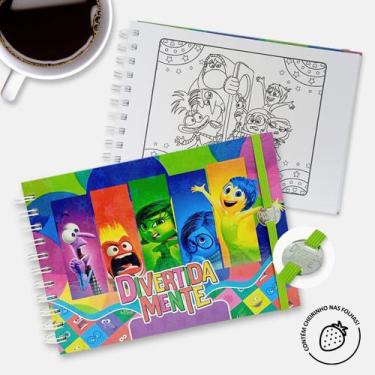 Imagem de Livro De Colorir Divertidamente Disney Capa Dura Colorido 50fls Desenh