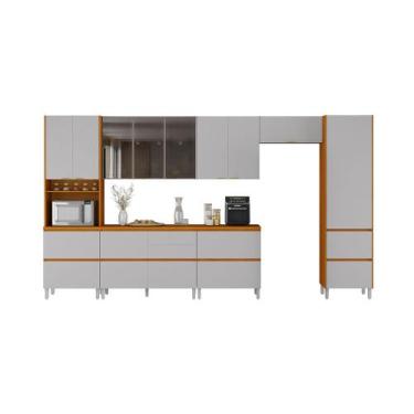 Imagem de Cozinha Completa Itatiaia Lumina 410cm em Madeira MDF - Moveis Itatiai