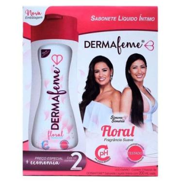 Imagem de Sabonete Íntimo Dermafeme Floral Kit 2 Unidades 200Ml Cada - Cimed