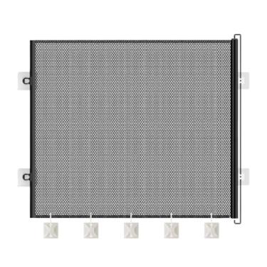 Imagem de Rrlihjgu Portão Para Gatos Para Porta De Entrada, Portões Telescópicos Para Gatos De Estimação Para Portas, Barreira De Segurança À Prova De Crianças Cerca Sem Furação Para Garagem Apartamento Cozinha