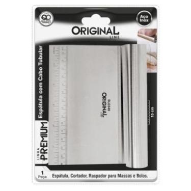 Imagem de Espatula Em Inox Premium Raspador De Massa Com Cabo Tubular - Original