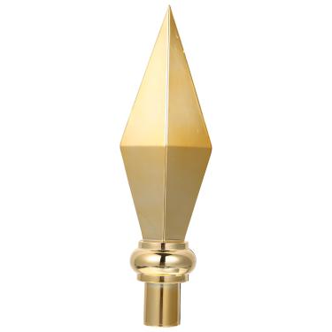 Imagem de Topo de mastro de de liga de alumínio Topper Finial de topo de mastro de dourada para interior ou desfile Mastro de Finial Ouro