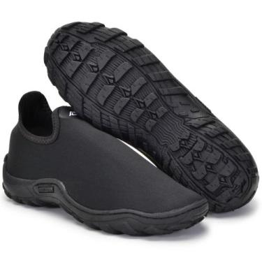 Imagem de Sapatilha Aquática Masculina Tênis Neoprene Preto Sola Tratorada - HAM