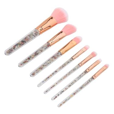 Imagem de ZJchao 7pcs Pincel de Maquiagem Suave Conjunto de Pincéis de Maquiagem Suave Kit de Pincel Cosmético Profissional Com Alça Ergonômica para Sombra de Fundição