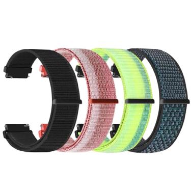 Imagem de PBFairyy Pulseiras de relógio para Garmin Vivoactive 6/5/3/Venu/Venu 2 Plus, pulseira de nylon de 20 mm para Amazfit Active 2/Active/Bip 3/Bip 3 Pro/Amazfit GTS 4/GTS 3/GTS 2 para homens e mulheres