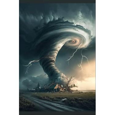 Imagem de RMSGOZO Tornado rugindo, kits de pintura de diamante 5d - Kit de arte requintado com pedras preciosas de círculo completo para iniciantes e crianças, para decoração de quarto e decoração de parede (30