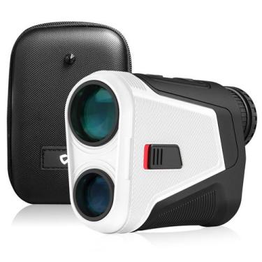 Imagem de Telêmetro OLED de golfe WOSPORTS com inclinação, tela vermelha ultra-c