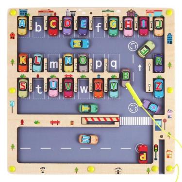 Imagem de Brinquedo educacional Nashrio Magnetic Alphabet Maze Letter Puzzle