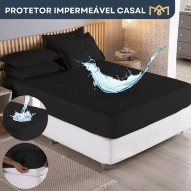 Imagem de Capa De Colchão Protetor Impermeável Matelado Casal Antialérgico Antiá