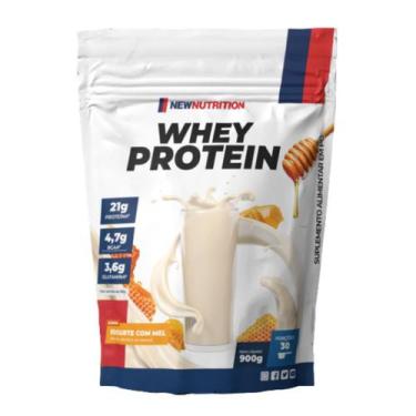 Imagem de Whey Protein Concentrado 900g- New Nutrition, Iorgute com mel