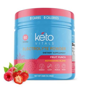 Imagem de Eletrólito em pó Keto Vitals Keto-Friendly 60 porções