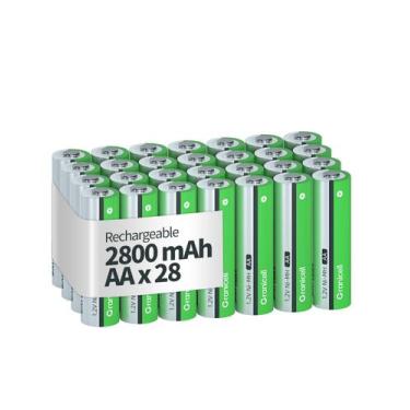 Imagem de Baterias recarregáveis Granicell AA 2800mAh 1,2 V (pacote com 28)