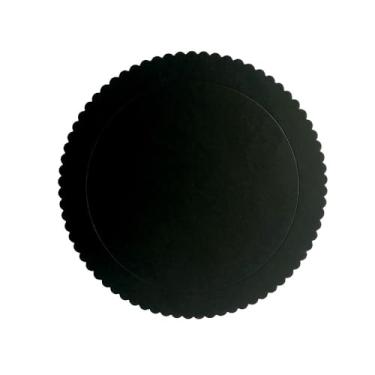 Imagem de Prato Cake Board Prato Para Bolo 15cm Redondo Festas SilverChef Preto