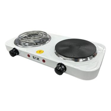 Imagem de Fogareiro Elétrico 2 Bocas Indução Cooktop 2000W-127V (BRANCO)