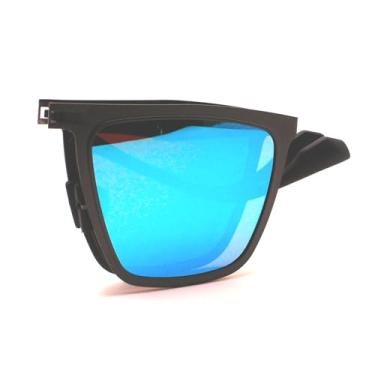 Imagem de Sarpu Tecz Óculos de sol aviador polarizado, leve, proteção UV400, dobrável, design de viagem para homens e mulheres, Cinza claro, 54