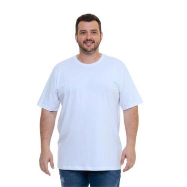 Imagem de Camiseta Plus Size Premium 100% Algodão Malha Penteada 30.1 G1 G2 G3 -