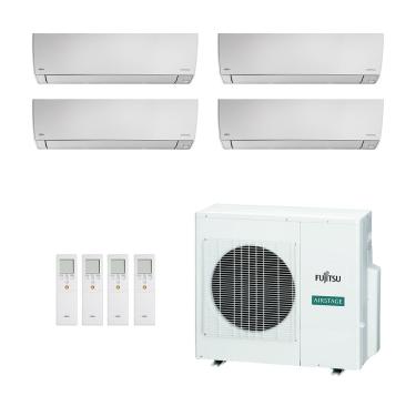 Imagem de Ar-Condicionado Multi Split Inverter Fujitsu 27.000 (1x Evap HW 7.000 + 3x Evap HW 12.000) Quente/Frio 220V