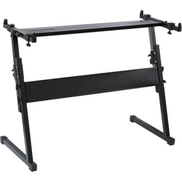 Imagem de Suporte De Teclado De Piano Estilo Z Ajustável E Portátil Suporte De Música Resistente Cabe Em Pianos Elétricos De 61-88 Teclas Mesa De Teclado Musical Robusta
