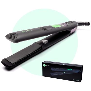 Imagem de Chapinha Prancha de Cabelo  com Placas de Turmalina e Cerâmica Iônica, Bivolt, MINT, Preto