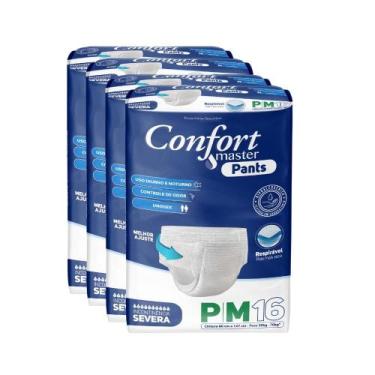 Imagem de Fralda Geriátrica Confort Master Pants Jumbo Incontinência, G/XG, 4