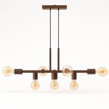 Imagem de Pendente Rubis Aluminio Teto E27 7 Luzes Lumini Lab