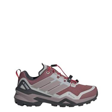 Imagem de adidas Tênis feminino Terrex Skychaser Gore-tex para caminhada, Crimson silencioso/figo pré-amado/cinza, 41