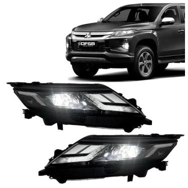 Imagem de Farol L200 Triton  2021 2022 2023  Regulagem Elétrica - DF&B, Lado Esq