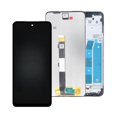 Imagem de Para Motorola Moto G 5G 2022 (XT2213-1/XT2213-2/XT2213-3/XT2213DL) Montagem digitalizador de tela LCD sensível ao toque com moldura, substituição de painel de vidro frontal completo de 6,5 polegadas
