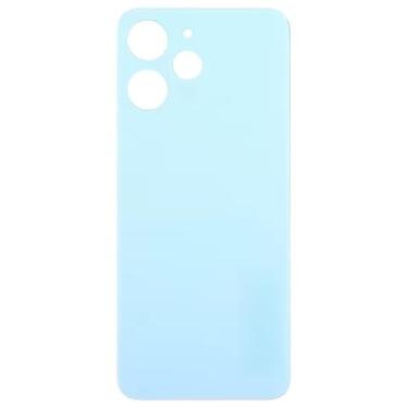 Imagem de Capa traseira para Xiaomi Redmi 12 4G, peças sobressalentes, capa traseira, bateria, capa de porta (azul)