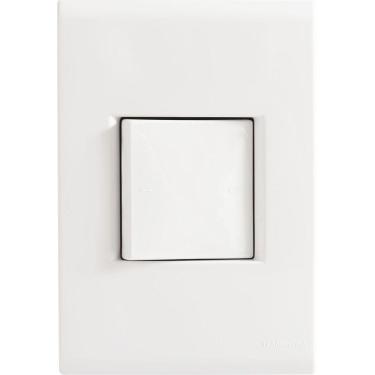 Imagem de Conjunto 4x2 Com 1 Interruptor Bipolar Tramontina Liz 25 A 250 V Branco
