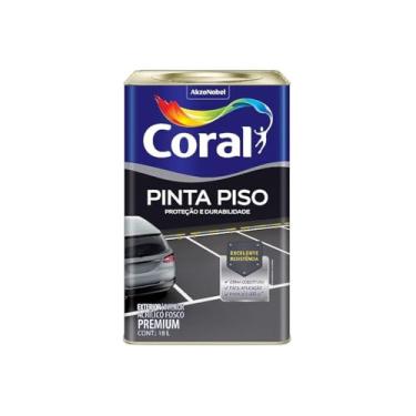 Imagem de Kit Instalação Piso Laminado Coralpiso 18L Cinza Escuro Com Trincha Dupla 538 1,5 Polegadas Sintética Branca