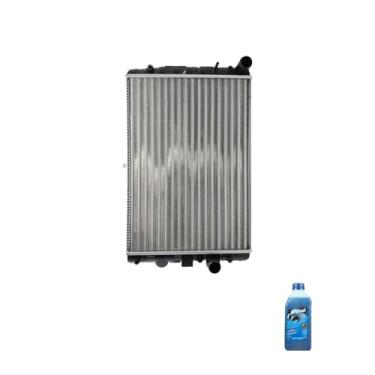 Imagem de Kit Radiador VW Gol MI 1.0 8/16V Com Ar 97 + Aditivo Radiador Visconde RV Cool Azul