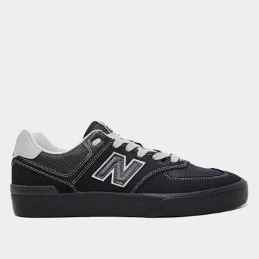 Imagem de Tênis New Balance NM 574 Masculino, Preto, Cinza, 40