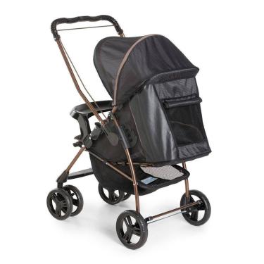 Imagem de Carrinho De Bebê Galzerano Milano Reversível Preto Cobre