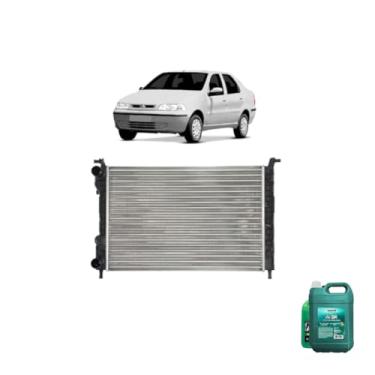 Imagem de Kit Radiador Palio/Siena/Stradíadora 1.6 1.8 96 + Aditivo Paraflu Verde 5 Litros + Água Desmineralizada 5 Litros